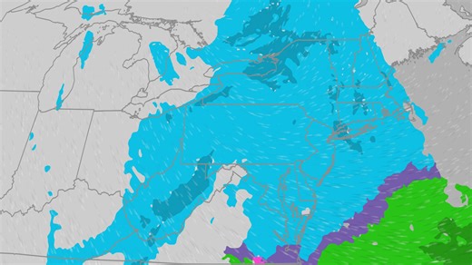 Strong cold front brings chance for snow, snow squalls