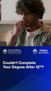 Upgrade your status from 12th pass to a proud graduate by enrolling for a 100% online, UGC-entitled Bachelor's degree from Manipal University Jaipur. Hurry, admissions open!​ ✅ NAAC A Accredited University​ ✅ Easy Financing Options​ ✅ Access To Placement Assistance Services​ ✅ Merit-based Scholarship Options*​ * Check for scholarship eligibility on our site | Online Manipal