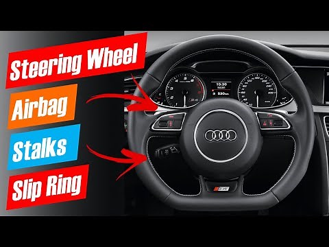 How to Remove Steering Wheel, Airbag, Slip Ring, Indicator Wiper Stalk AUDI A4 A5 A6 A7 Q5 2012-2016