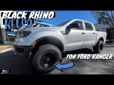 Ford Ranger 2020 - 17"x9" Black Rhino Style Kelso Wheels Fitment