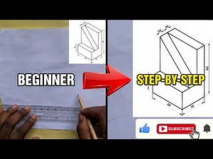 Learn Isometric Drawing from Scratch (Step-by-Step) #engineeringdrawing