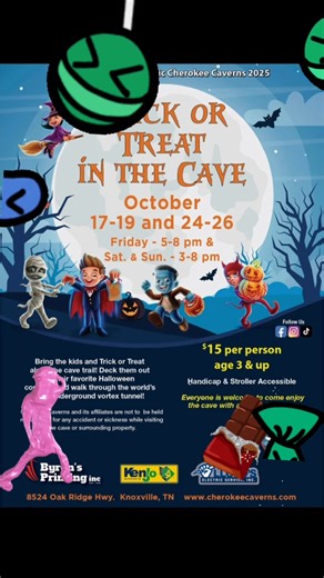 1.6K views | We are only open a few times a year to share the cave!!! These are the last 2 days for Halloween! Make plans to come out for a family fun time!! | Cherokee Caverns | Facebook