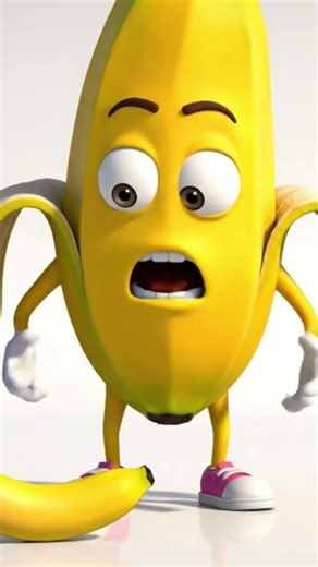 Pooping banana #BananaCartoon#FunnyBanana#BananaPoop#CartoonHumor#SillyCartoon#ComedyArt#GoofyBanana
