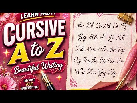 Learn Cursive Alphabet A to Z | Beautiful Handwriting Tutorial ✍️