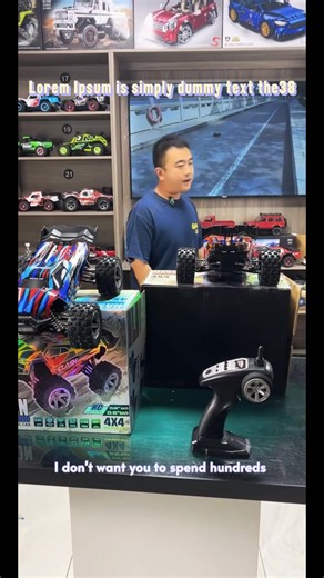 Clash Brushless motor Full Scale RC Cars 4WD Off-Road RC Truck with LED Front Lights & 1 Rechargeable Battery High-Speed Drift Monster Truck Perfect Birthday Gift for Kids Aged 8