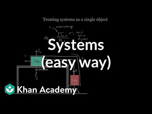 Treating systems (the easy way) | Forces and Newton's laws of motion | Physics | Khan Academy