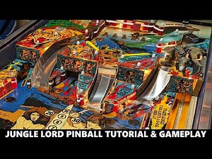 Jungle Lord Pinball Tutorial & Gameplay (Williams 1981)