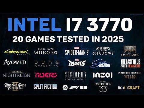 Intel i7 3770 in 2025 - 20 Games Tested