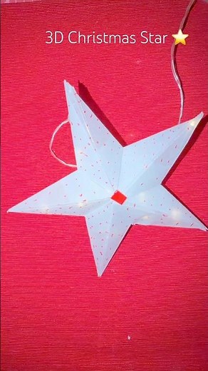 DIY 3D Christmas Star | Easy Low Budget Paper Decoration