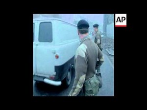 SYND 03-10-69 ALL CALM IN BELFAST BUT BRITISH TROOPS MAINTAIN VIGIL