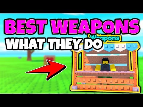 BEST WEAPONS to Use and What They Do Guide [BUILD UR BASE] Roblox