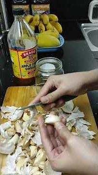 HOMEMADE PICKLED GARLIC WITH APPLE CIDER VINEGAR / SIMPLE HEALTHY HABIT