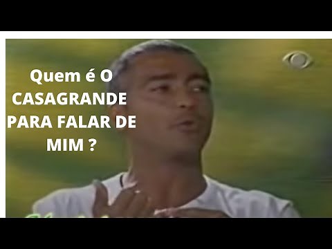 Romário Detona Humilha Casagrande ao vivo entrevista Kajuru