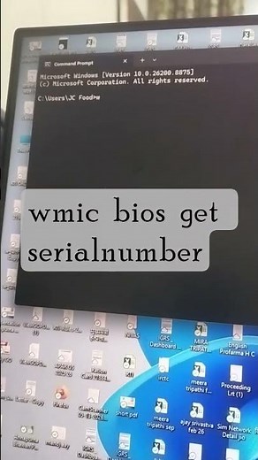 How to find Serial Number in windows Laptop or desktop by CMD