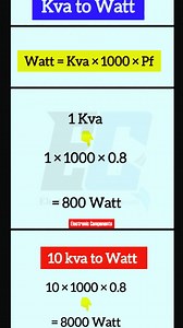 KVA to WATT Conversion#ElectricalEngineering #electricalengineering #ElectricalWork #electric #electricity #electricalwork | 𝐄𝐥𝐞𝐜𝐭𝐫𝐨𝐧𝐢𝐜 𝐂𝐨𝐦𝐩𝐨𝐧𝐞𝐧𝐭𝐬