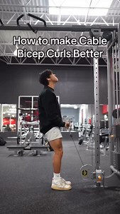 Cable bicep curls seem like a relatively simple exercise. But, in reality they do require a decent amount of effort to stabilize yourself IF you truly wanna bias the biceps. Some of the most important things to remember are: 1) shoulders back to avoid front delt involvement 2) wrists back to avoid forearm involvement 3) faceaway to match resistance profile with biceps’ leverage in the range of motion | Tyler Path