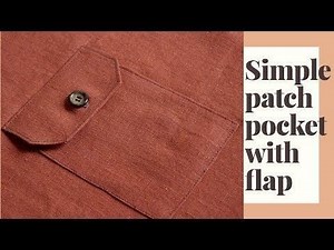 How to cut and sew easy patch pocket