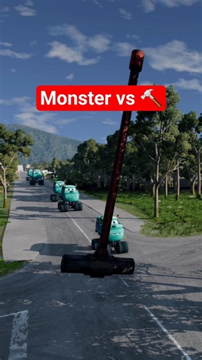 Monster car vs Hummer 👀🔥 BeamNG.drive