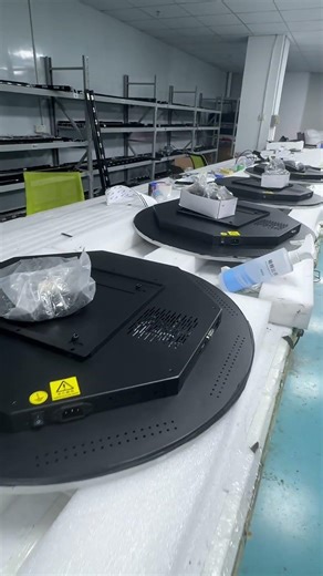 Round Display Aging Test Inspection Before Packing #rounddisplay #manufacturing