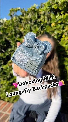 Unboxing the Cutest Mini Loungefly Backpacks🛍️✨🥹💕 #disney #loungefly #fypシ #unboxing #blindbag