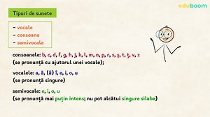 Tipuri de sunete. Limba și literatura română clasa a 5-a