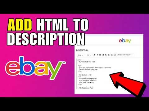 How To Add HTML To eBay Description (2026) (Step By Step Guide)