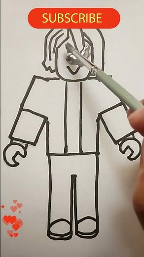 Draw a game character Bacon roblox