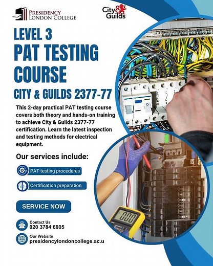 PAT Training - Portable Appliance Testing | City & Guilds Course UK