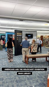 Here’s a look at the Americans and the Holocaust Exhibition at Main Library in downtown Charleston. It’s open to the public during library hours through mid-October. This Traveling Exhibition for Libraries is an educational initiative of the United States Holocaust Memorial Museum and the American Library Association. We’re one of 50 libraries across the country selected to host it. The exhibit examines the motives, pressures and fears that shaped Americans’ responses to Nazism, war and genocide