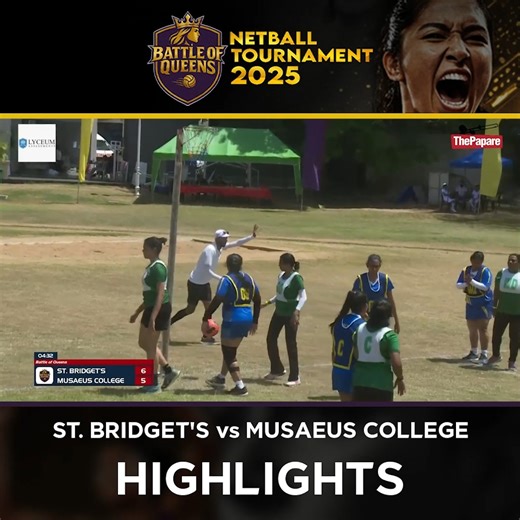 Watch highlights of the St. Bridget's vs Musaeus encounter at the Battle of the Queens Netball Tournament #BattleofQueensNetball | ThePapare.com