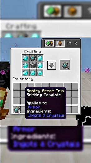 how to duplicate sentry armor trim in minecraft
