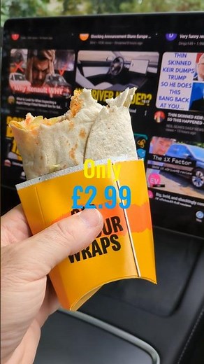 New McDonald's The Fajita Chicken One wrap - better than a sandwich!