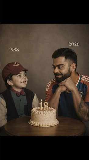 Trending Ai Photo Editing Prompt | Childhood & Present Look - ChatGPT Photo Editing - Virat Kohli