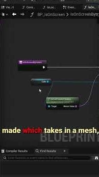 Check if An Actor is On Screen #Shorts #unrealengine