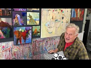 Join Bob Burridge for his Abstract Acrylic Painting & Collage Online Art Workshop
