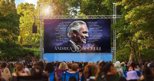 Andrea Bocelli Outdoor Cinema Celebration at Eden Project, Cornwall