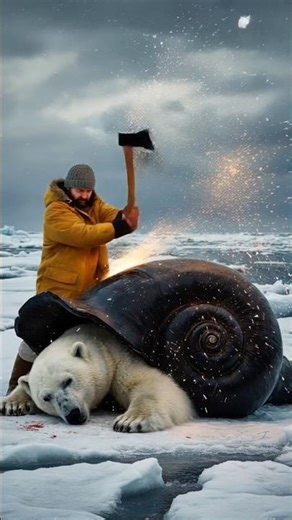 The Giant Sea Shell That Wounded a Polar Bear, A Grueling Rescue in the Arctic