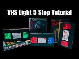 Simple 5 Step Guide: Create Your Own Retro VHS Tape LIGHT!