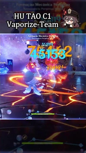 Hu Tao Vaporize STILL destroys the Abyss? 😱 #genshinimpact #genshinshorts #hoyocreators