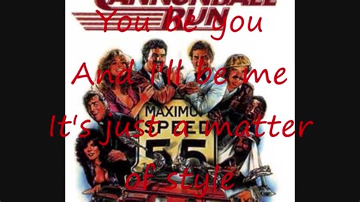 Ray Stevens - The Cannonball Run Intro song-Lyrics