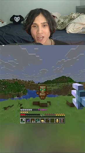 Riptide trident in Minecraft PVP