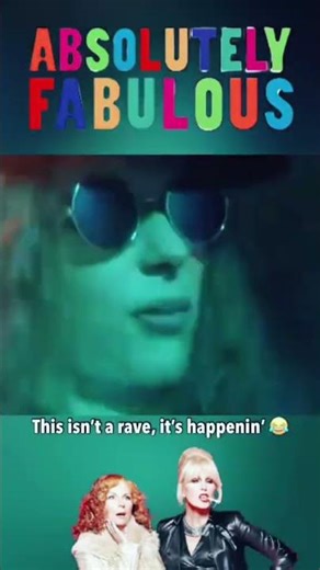 Absolutely Fabulous 😂 Patsy Stone and Edina Monsoon’s Rave! #absolutelyfabulous #90s #shorts