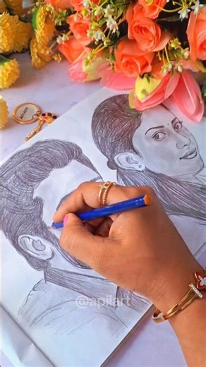 Iconic Premam Movie Drawing | Nivin Pauly & Sai Pallavi Art