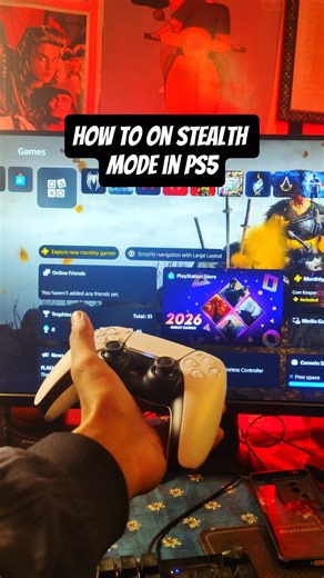 How to Turn On Stealth Mode on PS5 ✨ | Hide Your Online Status #ps5 #ps5settings #shorts