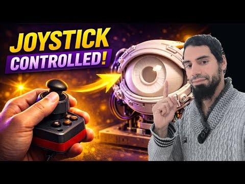 How to Make a Realistic Animatronic Eye (🎮Joystick Control!)