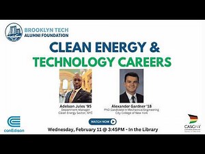 Clean Energy & Technology Careers | 2026 BTAF Lecture Series