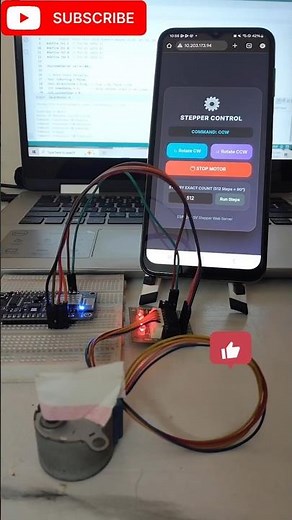 Control Stepper Motor Wirelessly with ESP8266 & Web Server! (5V 28BYJ-48 + ULN2003)