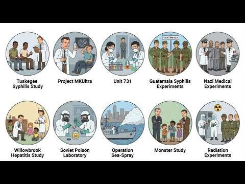 Every Cruelest Human Experiment Ever Conducted by Governments Explained in 13 Minutes
