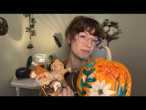 ASMR • Getting Ready For Fall 🍁 Showing You Some Fall Crafts