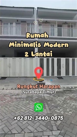 Dijual Rumah Baru Modern Minimalis di Area Rungkut Surabaya, Dekat Raya Merr #rumahsurabaya